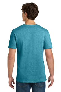 Gildan Softstyle T-Shirt - Heather Galapagos Blue Back