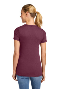 Gildan Softstyle Women's CVC T-Shirt 64001LCVC - Maroon Mist Back