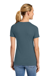 Gildan Softstyle Women's CVC T-Shirt 64001LCVC - Steel Blue Back
