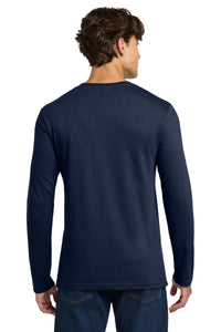 Gildan Softstyle Long Sleeve T-Shirt - Navy Back