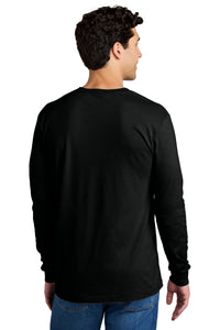 Gildan Softstyle CVC Long Sleeve Tee 64440CVC - Pitch Black Back