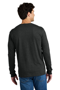 Gildan Softstyle CVC Long Sleeve Tee 64440CVC - Pitch Black Mist Back