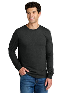 Gildan Softstyle CVC Long Sleeve Tee 64440CVC - Pitch Black Mist