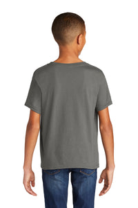 DISCONTINUED Gildan Youth Softstyle  T-Shirt - Charcoal Back