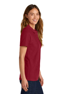 Gildan Softstyle Women's Pique Polo 64800L - Cherry Red Back