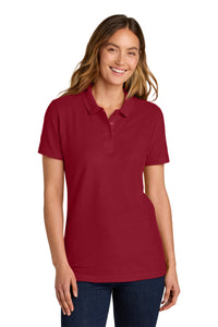 Gildan Softstyle Women's Pique Polo 64800L - Cherry Red