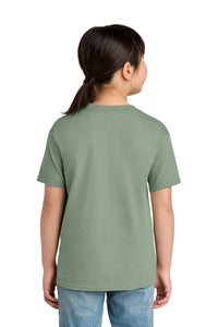 Gildan Youth Softstyle Midweight Tee 65000B - Sage Back