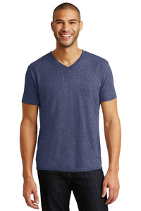 Anvil Tri-Blend V-Neck Tee - Heather Blue