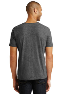 Anvil Tri-Blend V-Neck Tee - Heather Dark Grey Back