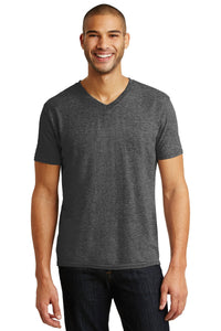 Anvil Tri-Blend V-Neck Tee - Heather Dark Grey