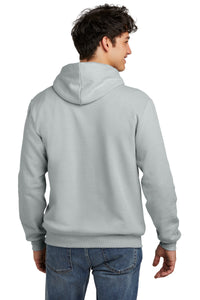 Jerzees Eco Premium Blend Pullover Hooded Sweatshirt 700M - Frost Grey Heather Back