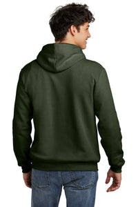 Jerzees Eco Premium Blend Pullover Hooded Sweatshirt 700M - Military Green Heather Back