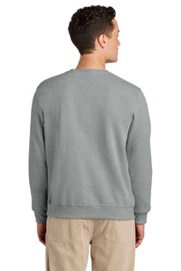 Jerzees Eco Premium Blend Crewneck Sweatshirt 701M - Frost Grey Heather Back