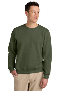 Jerzees Eco Premium Blend Crewneck Sweatshirt 701M - Military Green Heather