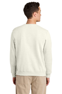 Jerzees Eco Premium Blend Crewneck Sweatshirt 701M - Sweet Cream Heather Back