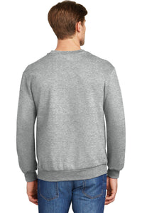 DISCONTINUED Anvil Crewneck Sweatshirt - Heather Grey Back