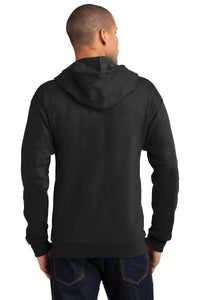 DISCONTINUED Anvil Full-Zip Hooded Sweatshirt - Black Back