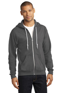 DISCONTINUED Anvil Full-Zip Hooded Sweatshirt - Charcoal