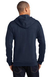 DISCONTINUED Anvil Full-Zip Hooded Sweatshirt - Navy Back