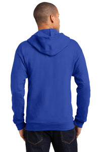DISCONTINUED Anvil Full-Zip Hooded Sweatshirt - Royal Blue Back