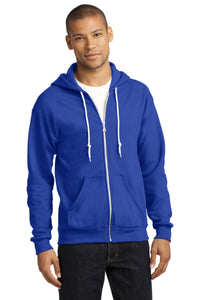DISCONTINUED Anvil Full-Zip Hooded Sweatshirt - Royal Blue