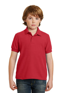DISCONTINUED Gildan Youth DryBlend 6-Ounce Double Pique Sport Shirt - Red