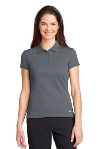 Nike Women's Dri-FIT Solid Icon Pique Modern Fit Polo - Dark Grey