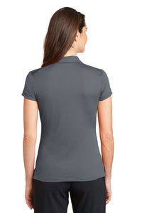 Nike Women's Dri-FIT Solid Icon Pique Modern Fit Polo - Dark Grey Back