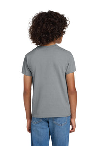 Gildan Youth DryBlend 50 Cotton/50 Poly T-Shirt - Gravel Back