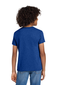 Gildan Youth DryBlend 50 Cotton/50 Poly T-Shirt - Heather Deep Royal Back