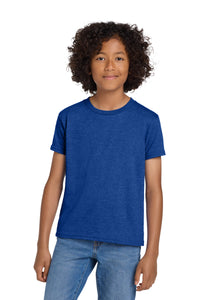 Gildan Youth DryBlend 50 Cotton/50 Poly T-Shirt - Heather Deep Royal