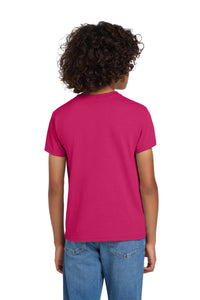 Gildan Youth DryBlend 50 Cotton/50 Poly T-Shirt - Heliconia Back