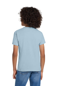 Gildan Youth DryBlend 50 Cotton/50 Poly T-Shirt - Light Blue Back
