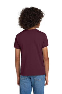 Gildan Youth DryBlend 50 Cotton/50 Poly T-Shirt - Maroon Back