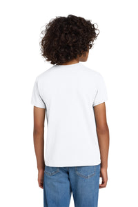 Gildan Youth DryBlend 50 Cotton/50 Poly T-Shirt - White Back