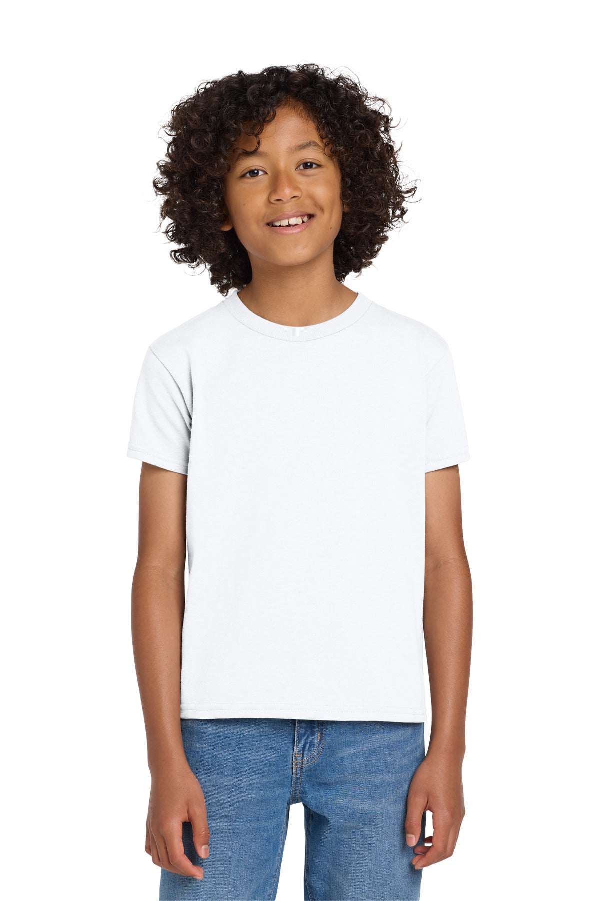 Gildan Youth DryBlend 50 Cotton/50 Poly T-Shirt - White