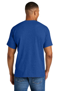 Gildan DryBlend 50 Cotton/50 Poly T-Shirt - Heather Deep Royal Back