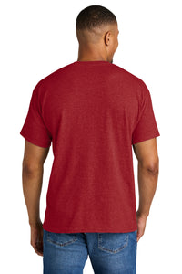 Gildan DryBlend 50 Cotton/50 Poly T-Shirt - Heather Scarlet Red Back
