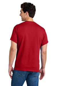Gildan - DryBlend 50 Cotton/50 Poly Pocket T-Shirt - Red Back