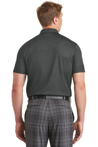 DISCONTINUED Nike Dri-FIT Crosshatch Polo - Anthracite/ Black Back