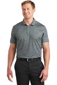 DISCONTINUED Nike Dri-FIT Crosshatch Polo - Cool Grey/ Anthracite