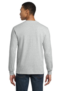 Gildan - DryBlend 50 Cotton/50 Poly Long Sleeve T-Shirt - Ash Grey Back