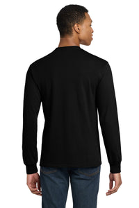 Gildan - DryBlend 50 Cotton/50 Poly Long Sleeve T-Shirt - Black Back
