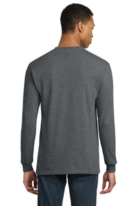 Gildan - DryBlend 50 Cotton/50 Poly Long Sleeve T-Shirt - Dark Heather Back