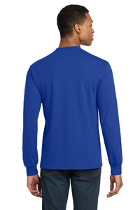 Gildan - DryBlend 50 Cotton/50 Poly Long Sleeve T-Shirt - Royal Back