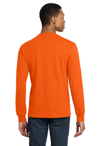 Gildan - DryBlend 50 Cotton/50 Poly Long Sleeve T-Shirt - S. Orange Back