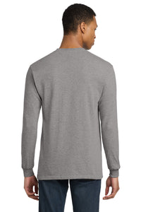 Gildan - DryBlend 50 Cotton/50 Poly Long Sleeve T-Shirt - Sport Grey Back