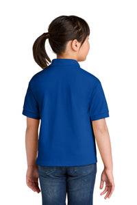 Gildan Youth DryBlend 6-Ounce Jersey Knit Sport Shirt - Royal Back