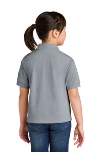 Gildan Youth DryBlend 6-Ounce Jersey Knit Sport Shirt - Sport Grey Back