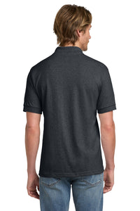 Gildan - DryBlend 6-Ounce Jersey Knit Sport Shirt - Dark Heather Back